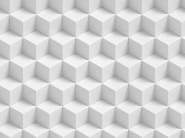 Peinture murale Cubes blancs