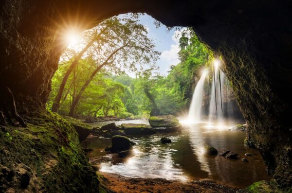 Peinture murale Paradis Cascade