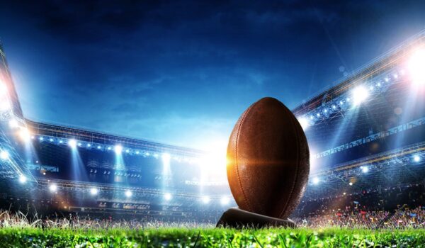 Peinture murale Ballon de football dans le stade