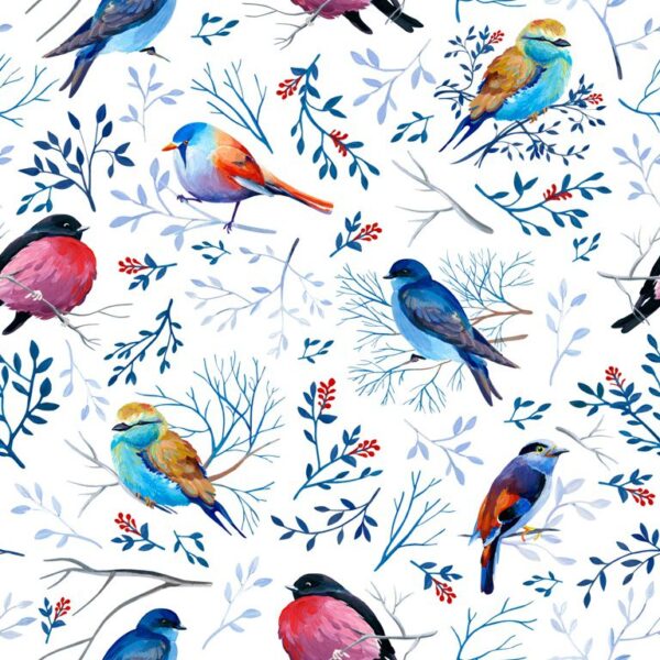 Poster XXL Petits oiseaux