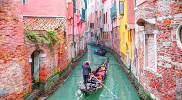 Peinture murale Gondole à Venise
