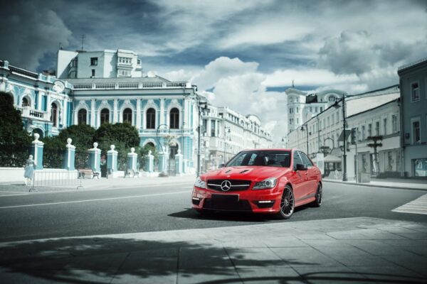 Poster XXL Mercedes Rouge
