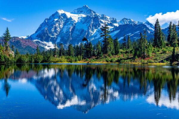 Peinture murale Mont Shuksan