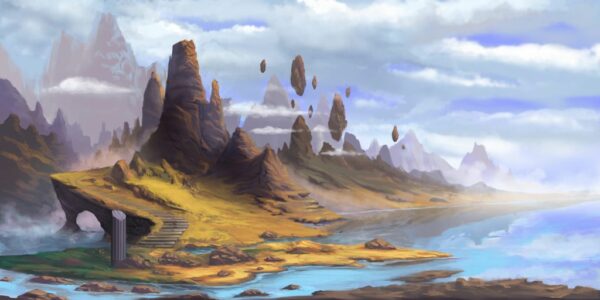 Peinture murale Pics de montagne