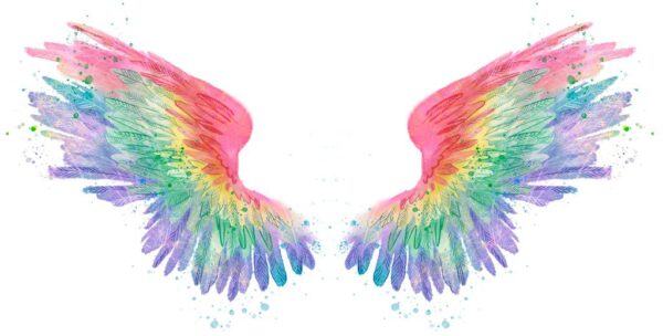 Peinture murale Ailes colorées