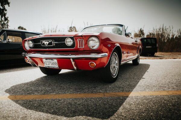 Poster XXL Mustang rouge