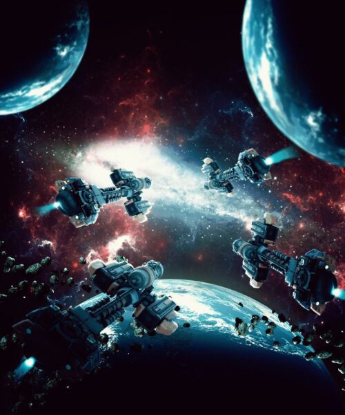 Poster XXL Bataille de l'Espace