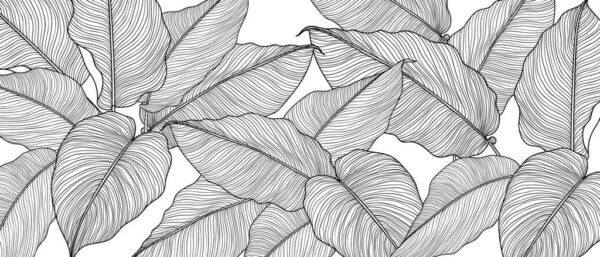 Peinture murale Dessin de feuille