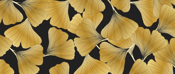 Poster XXL Ginkgo doré