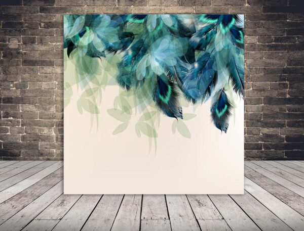 Image de plumes bleues