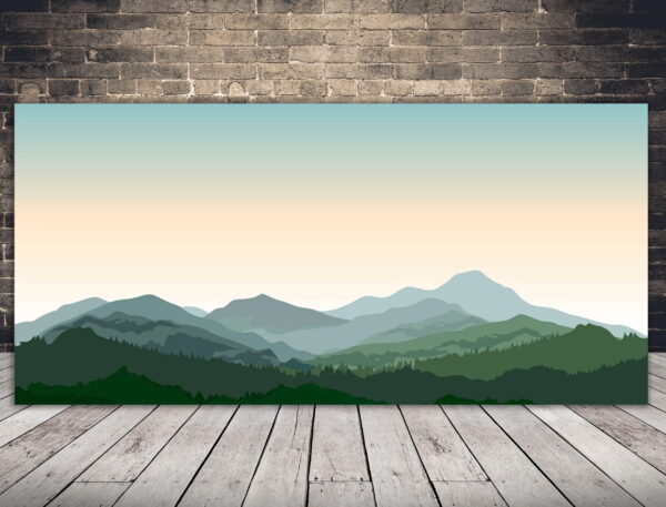 Image vectorielle des montagnes