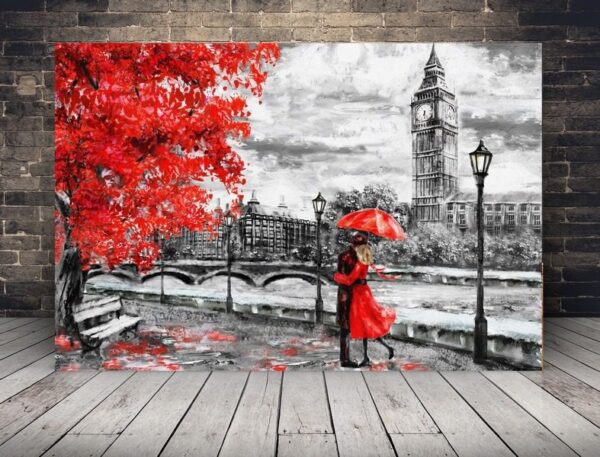 Une image d'un couple à Londres