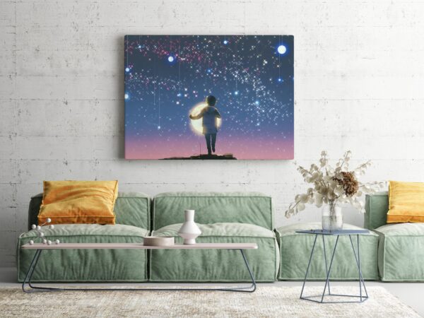 Une image d'un enfant tenant la lune – Image 3