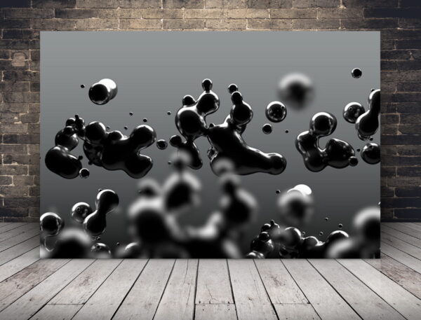 Image de gouttes noires