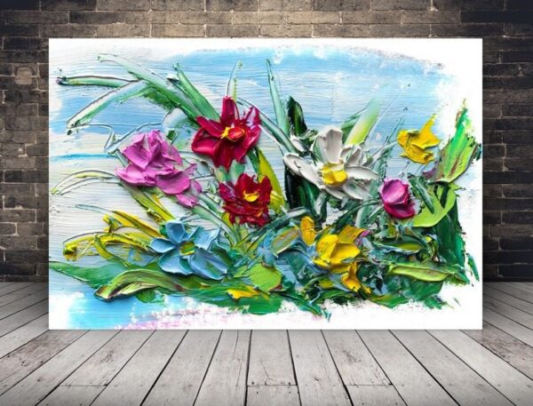 Une image de fleurs peintes