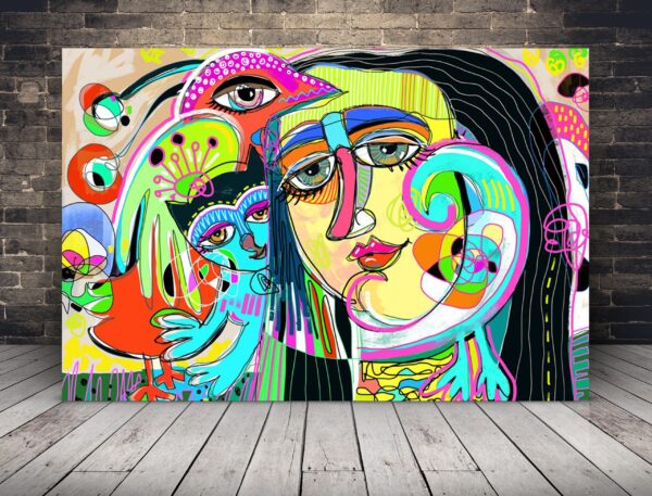 Image vectorielle d'un visage féminin