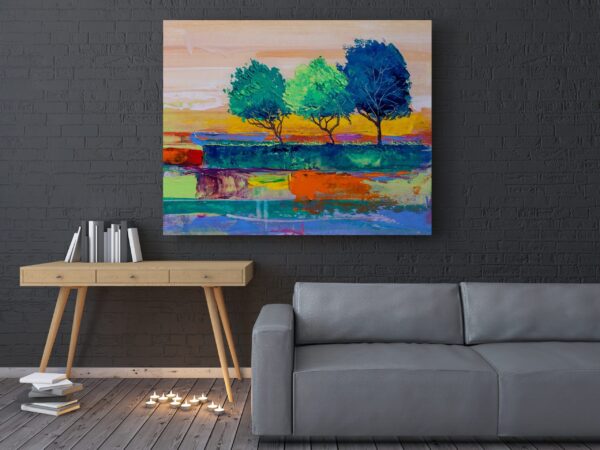 Peinture à l'huile Paysage – Image 3