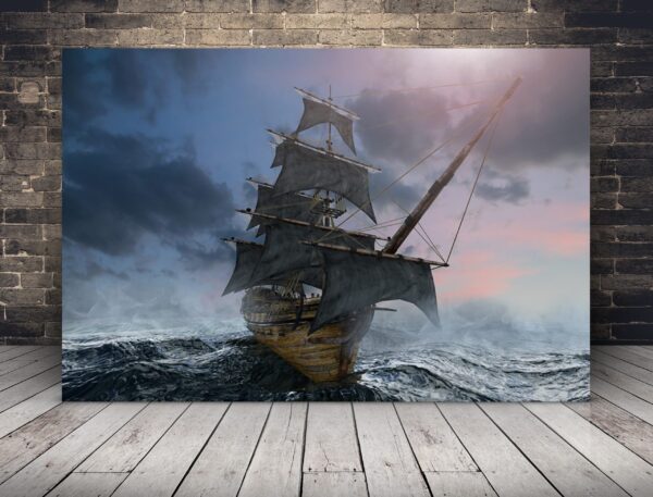 Image de la mer d'un voilier