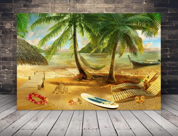 Une image d'une plage tropicale