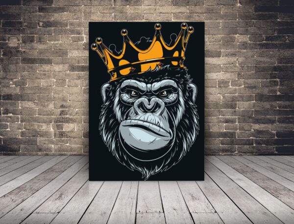 L'image d'un singe dans la couronne