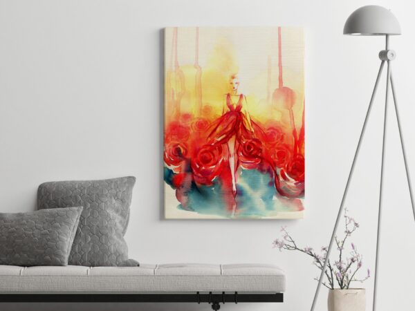 Image de la femme en rouge – Image 3