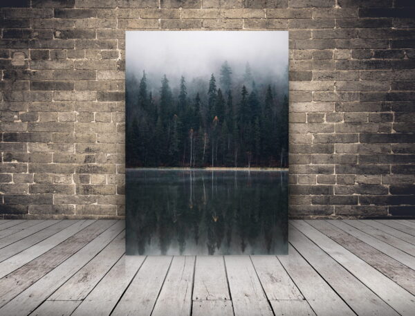 Une image d'un lac sombre