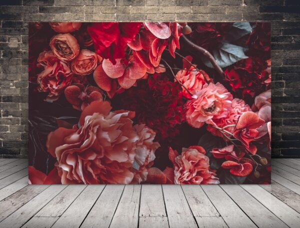 Photo d'un mur de fleurs