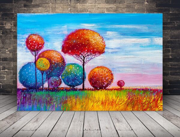 Image d'une forêt colorée