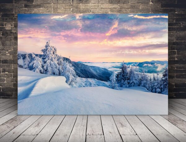 Image de montagne d'hiver