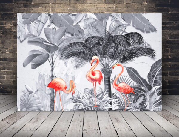 Une image de flamants roses