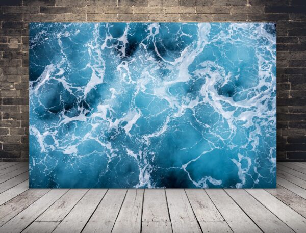 Image de vagues bleues
