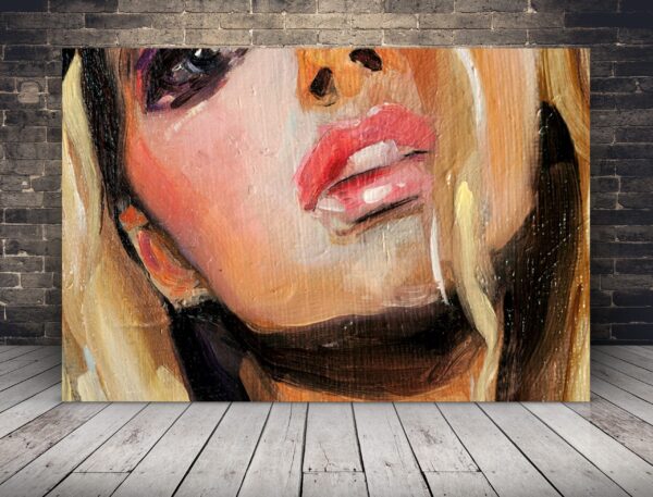 Une image du visage d'une femme