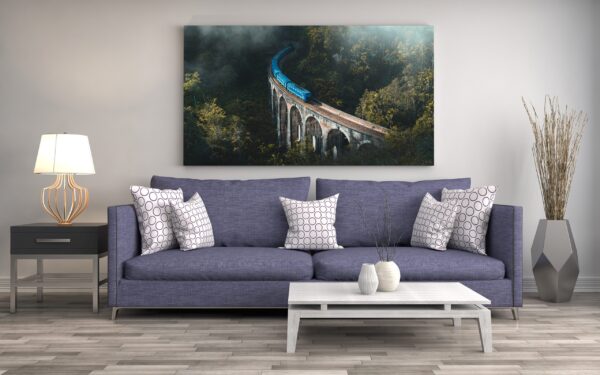Image d'un train bleu – Image 3