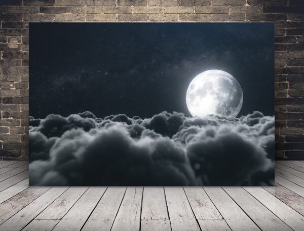 L'image de la Lune dans les nuages