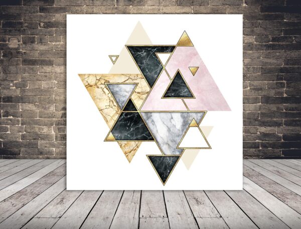 Une image de triangles abstraits