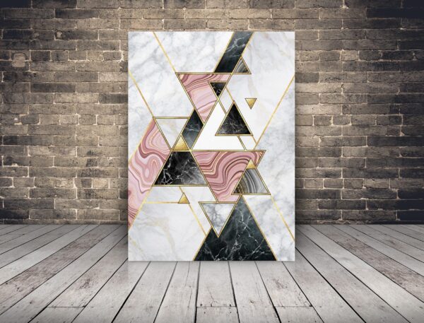 Image de triangles abstraits en gris