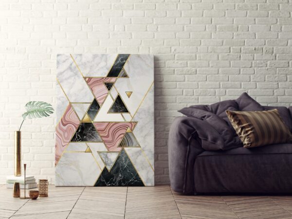 Image de triangles abstraits en gris – Image 3