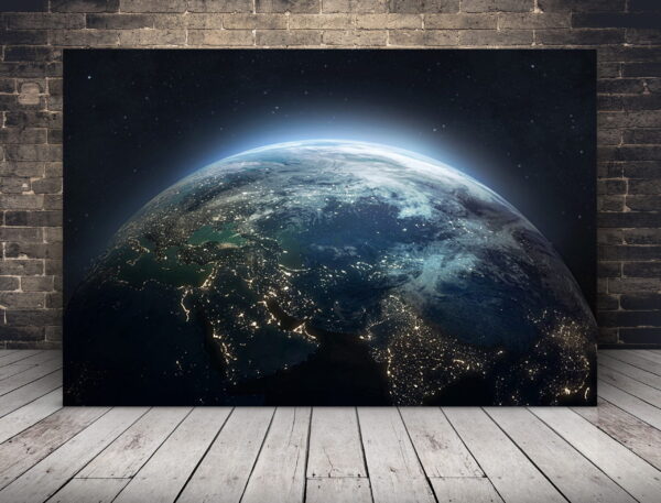 Image de la lueur de la terre