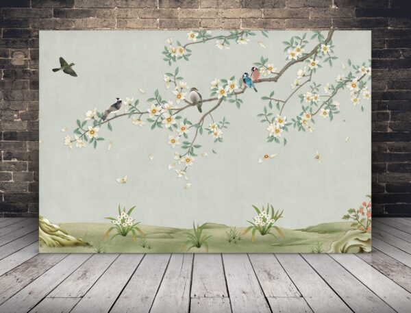 Une image d'un fond floral