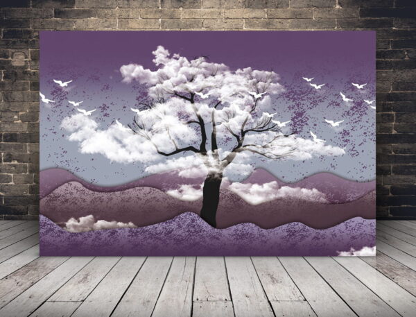 Image d'un arbre avec des oiseaux