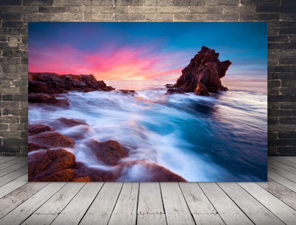 Image d'un beau coucher de soleil de vacances