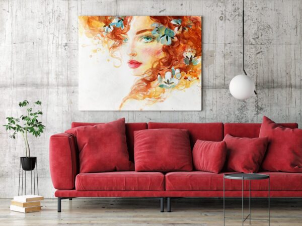 Une image du visage d'une femme en fleurs – Image 3