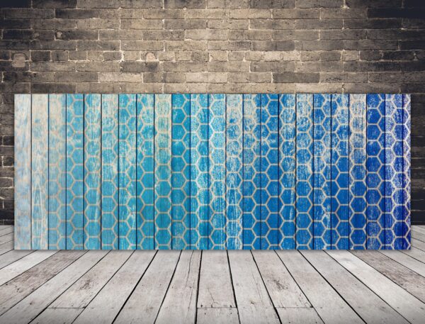 Image murale bleue