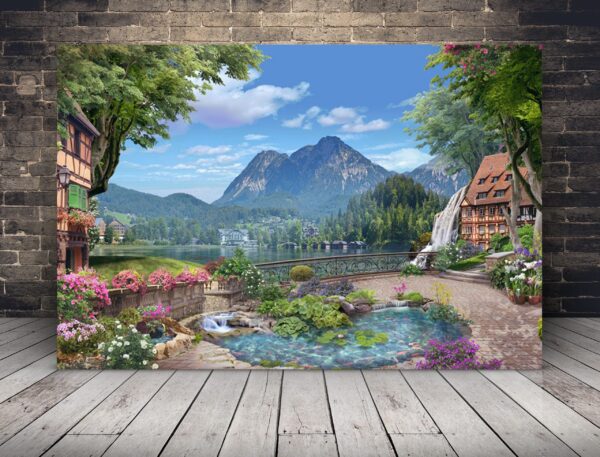 Image de la vue sur la montagne