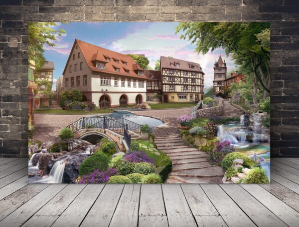 Image de maisons à la campagne