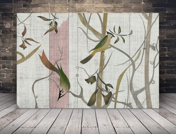 Image d'arbres et d'oiseaux
