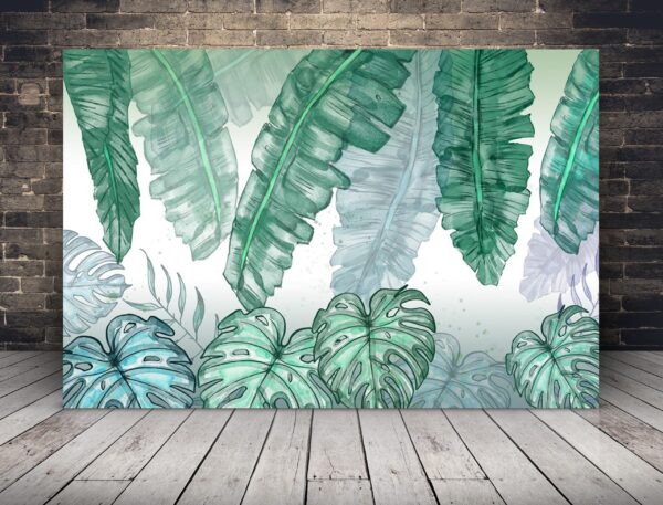 Une image de feuilles tropicales