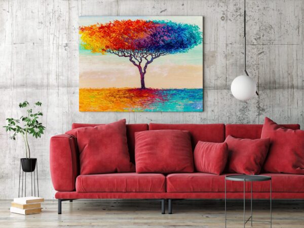 Une image d'un arbre coloré abstrait – Image 3