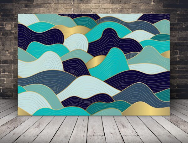 Image de vagues vectorielles