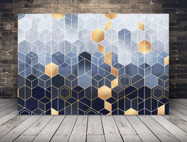 Une image d'hexagones abstraits